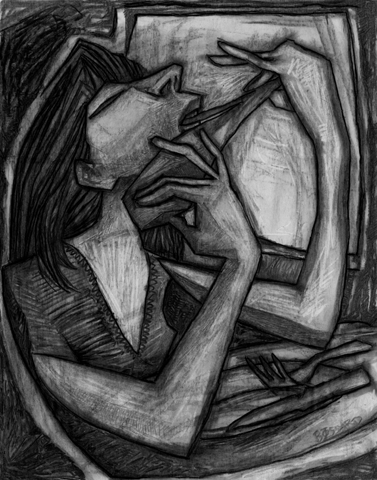 Fusain sur papier