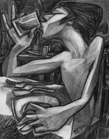 Fusain sur papier