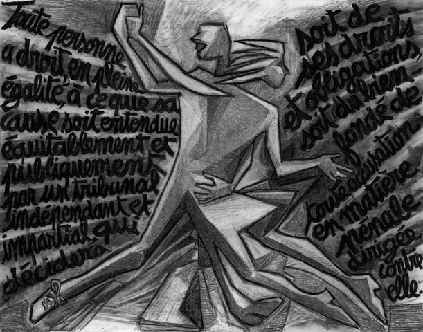 Fusain sur papier