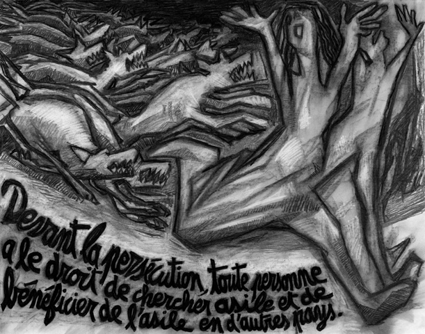 Fusain sur papier
