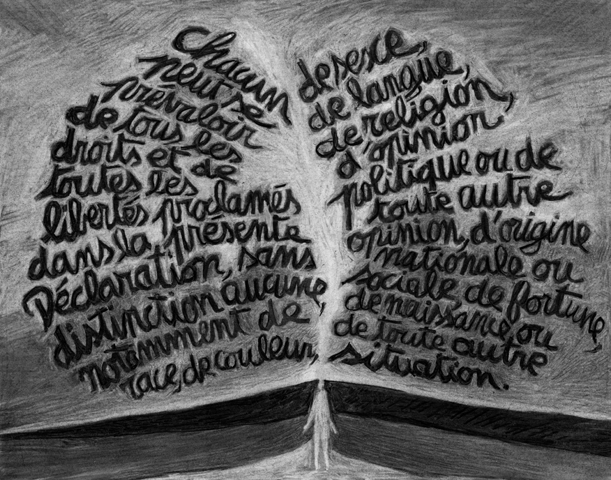 Fusain sur papier