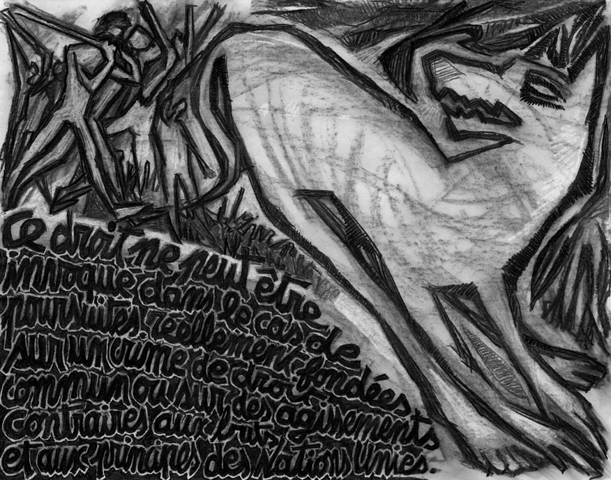 Fusain sur papier