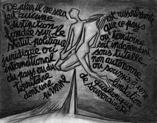 Fusain sur papier