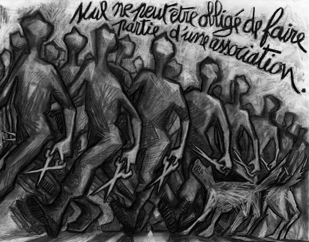 Fusain sur papier