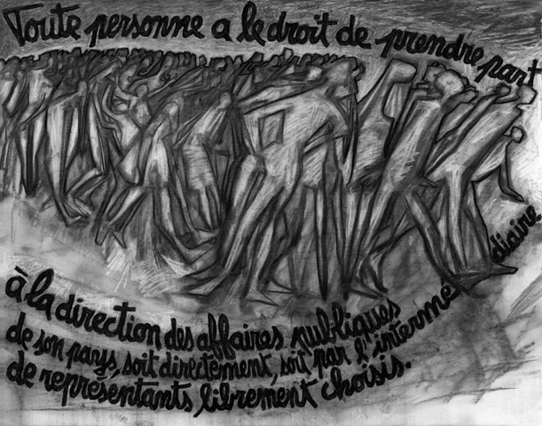 Fusain sur papier