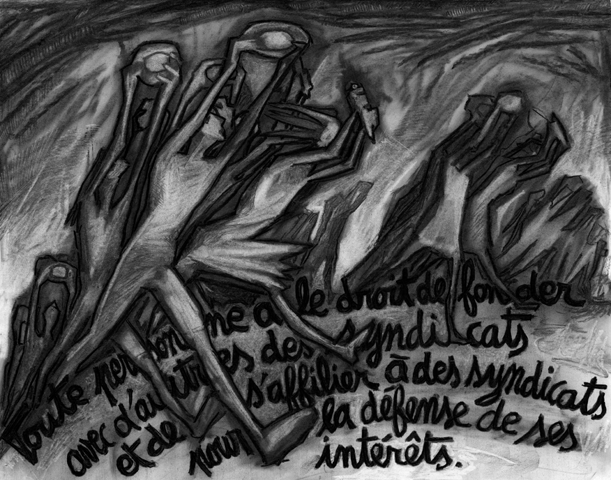 Fusain sur papier