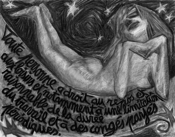 Fusain sur papier