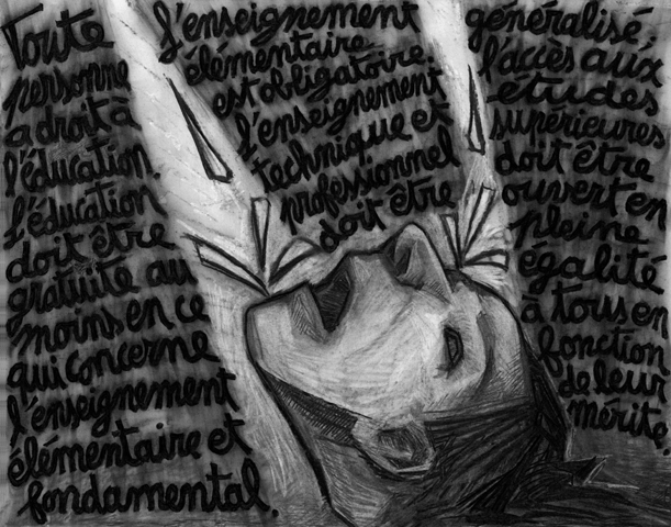 Fusain sur papier