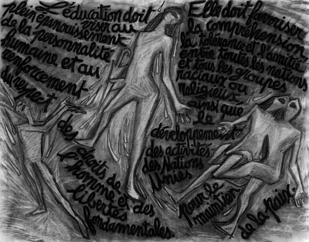 Fusain sur papier