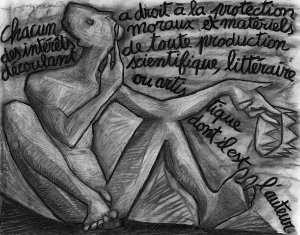 Fusain sur papier
