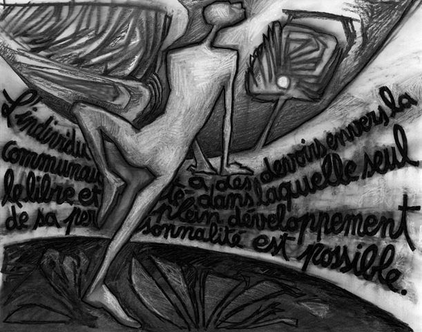 Fusain sur papier