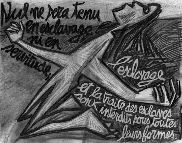 Fusain sur papier