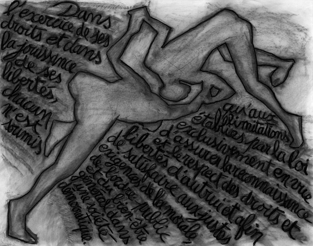 Fusain sur papier