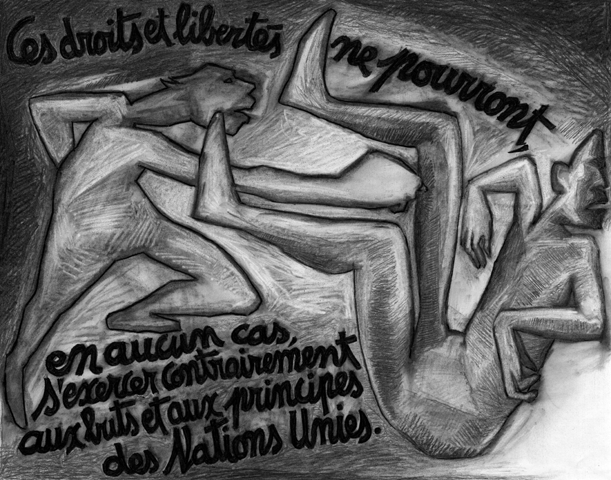 Fusain sur papier