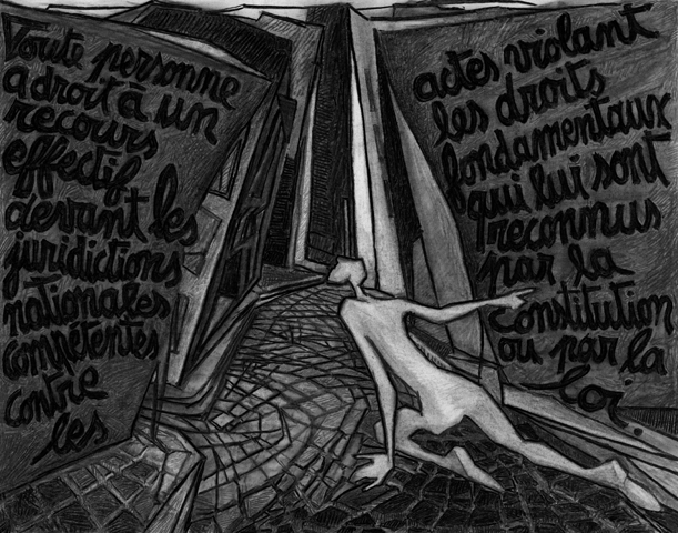Fusain sur papier