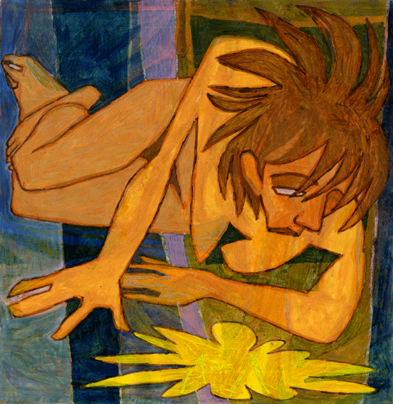 Huile sur papier