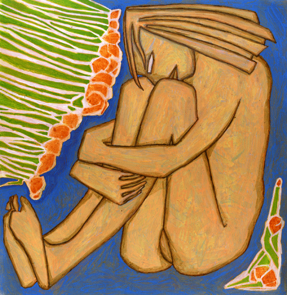Huile sur papier
