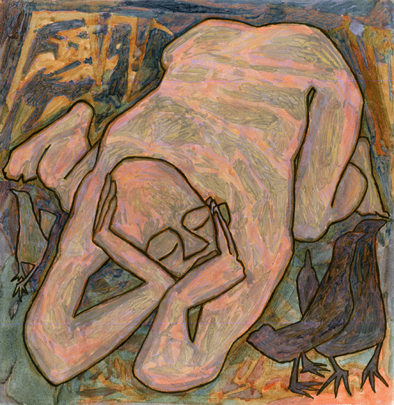 Huile sur papier