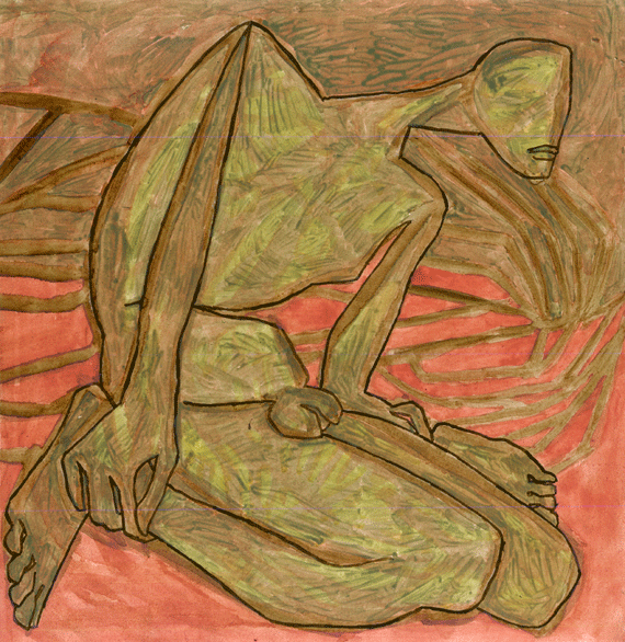 Huile sur papier