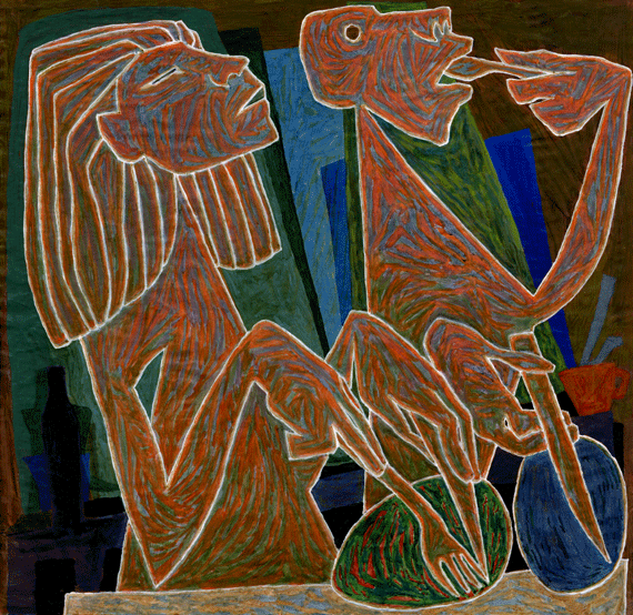 Huiles sur papier