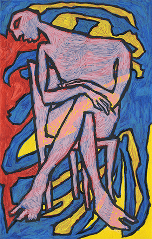 Huiles sur papier