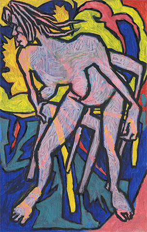 Huiles sur papier