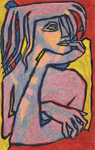 Huiles sur papier