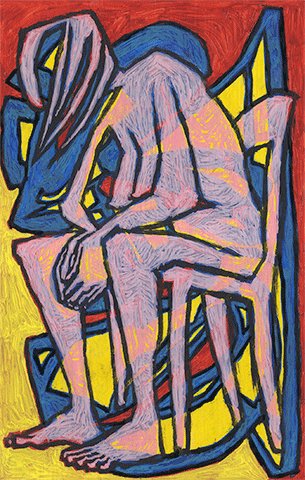 Huiles sur papier